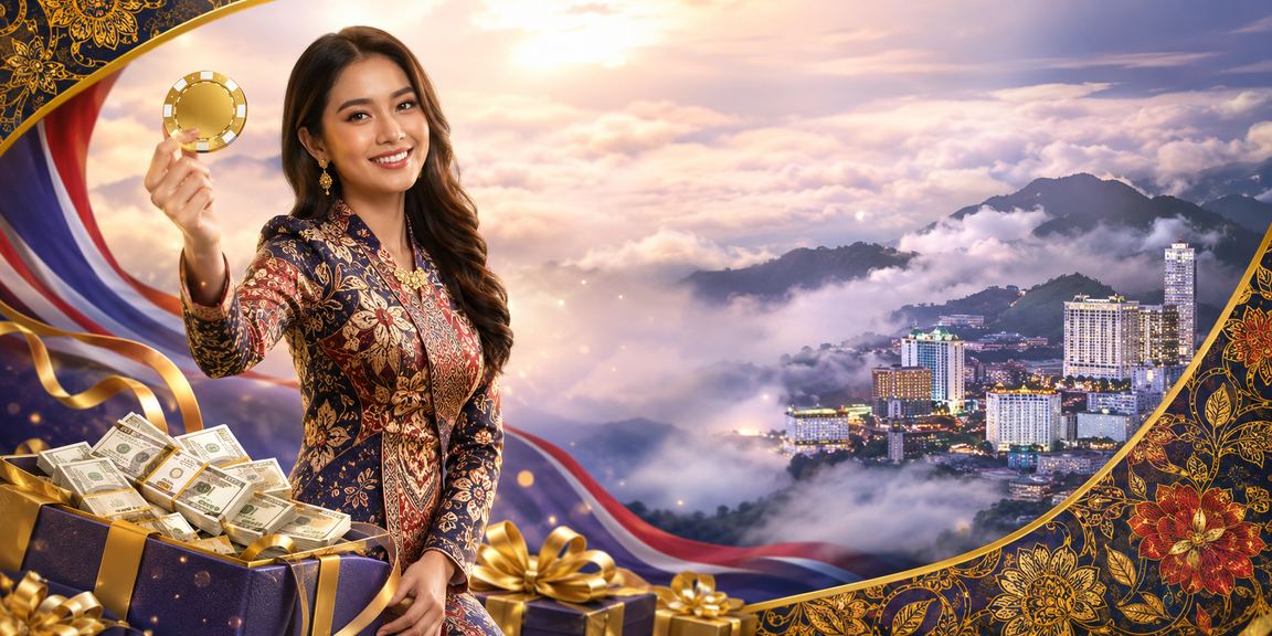 Suasana hiburan kasino Gunung Genting dengan batik